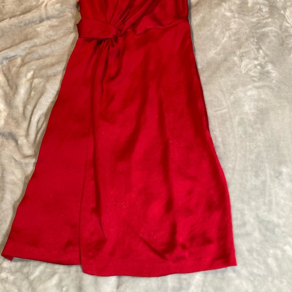 DKNY Red Silk Dancing Dress 4 - Picture 2 of 10